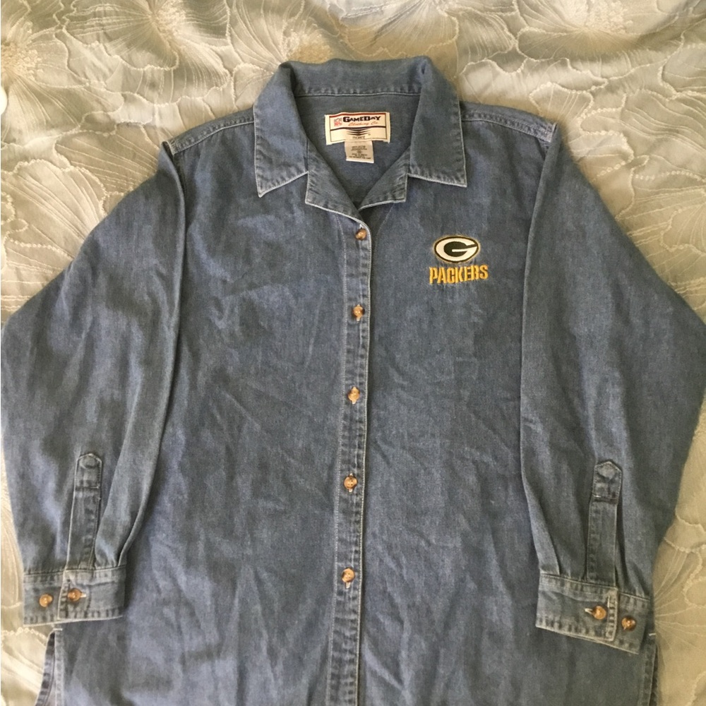 Green Bay Packers Denim Shirt
